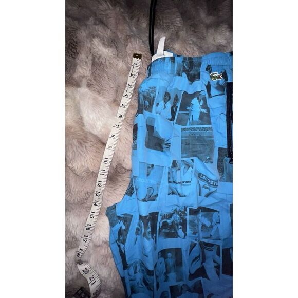 Lacoste Polaroid Trackpants Unisex Sz L Zip Leg Pockets Drawstring - Picture 14 of 16